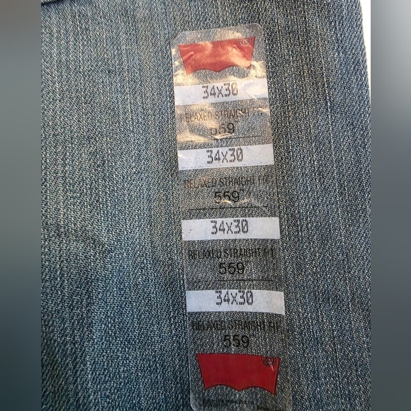 Levi's 559 Relaxed Fit Denim Jeans 34x30 - Picture 4 of 4